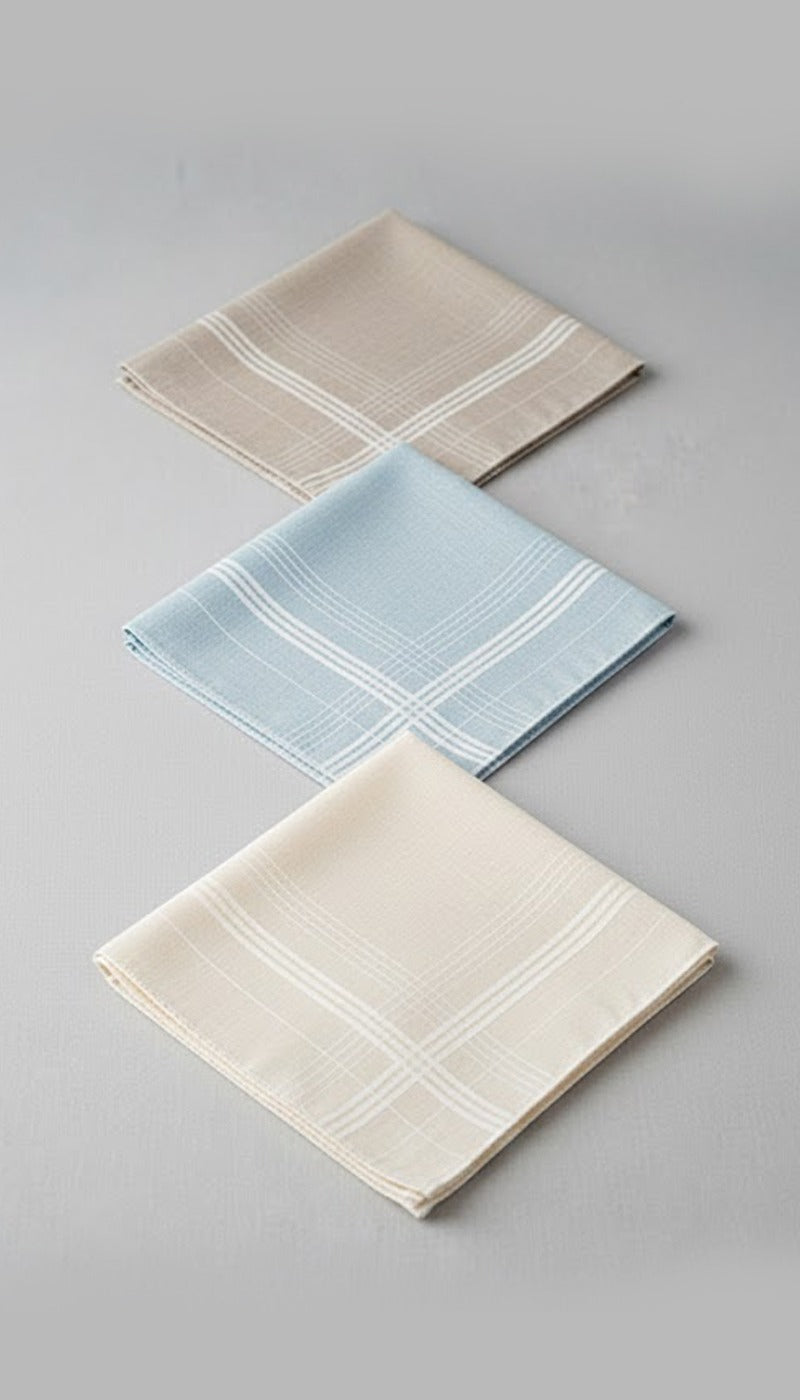 Bamboo Hand Kerchiefs (Pack of 3)