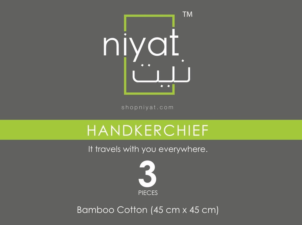 Bamboo Hand Kerchiefs (Pack of 3)
