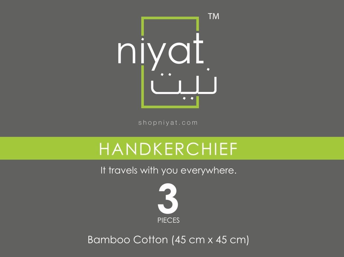Bamboo Hand Kerchiefs (Pack of 3)